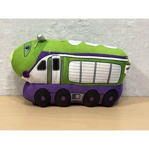 Chuggington Koko Train Engine Plush Pillow Green Purple 12-14" Herschend